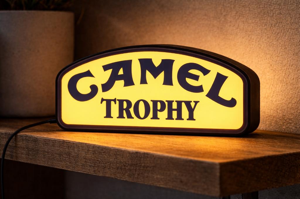 Boîte à lumière Camel Trophy — Décoration murale d'aventure, Envoi, Neuf, Table lumineuse ou lampe (néon)