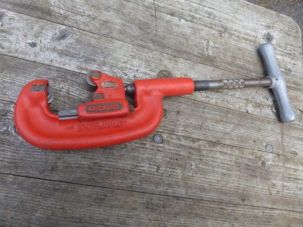 buizensnijder pijpsnijder ridgid als nieuw nog van 1/8 - 2", Doe-het-zelf en Bouw, Ophalen of Verzenden, Zo goed als nieuw, Ridgid