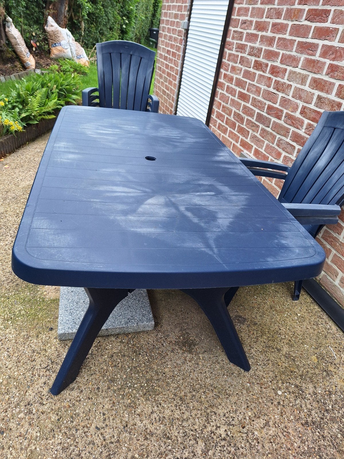 Ensemble table jardin + 4 chaises, Enlèvement