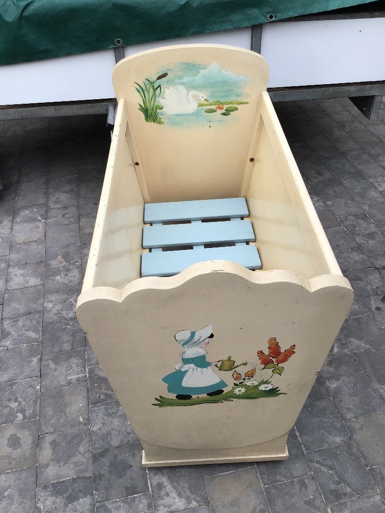 Vintage babybedje, Ophalen of Verzenden, Gebruikt, Overige typen