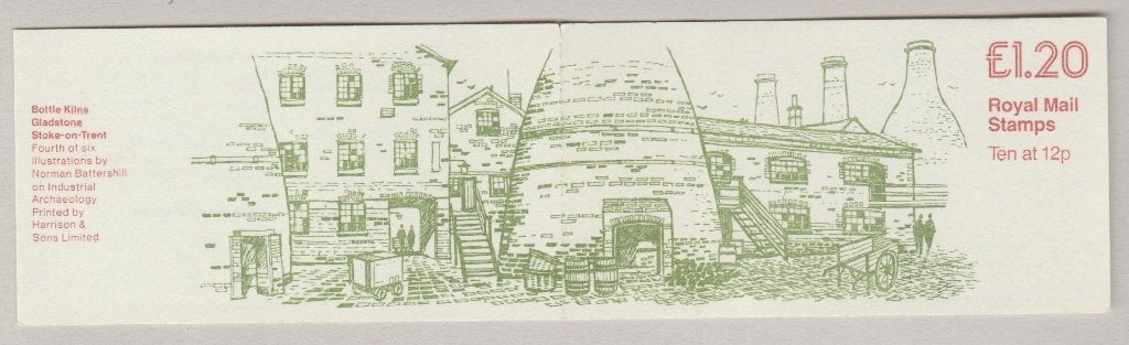 GB 1980 £1.20 Booklet SG FJ3A Bottle Kilns **, Verzenden, Postfris