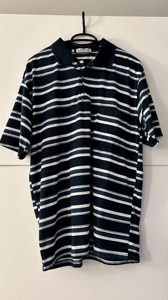 Lanzans polo met blauw-witte strepen, Kleding | Heren, Lanzans, Blauw, Shirt, Ophalen of Verzenden