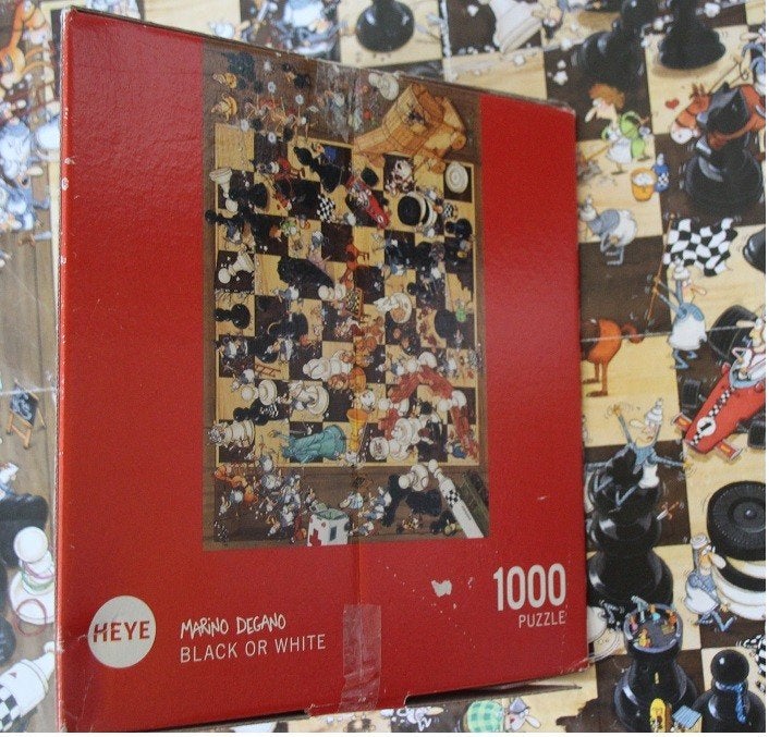 puzzel Heye Degano Black or white, Ophalen, 500 t/m 1500 stukjes, Gebruikt, Legpuzzel