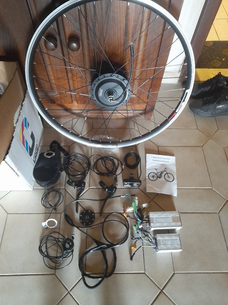 kit de conversion pour vélo électrique 28", Vélos & Vélomoteurs, Vélos électriques, Comme neuf, Autres marques, Enlèvement