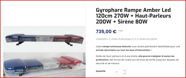 Liquidation gyrophare, Enlèvement ou Envoi, Neuf
