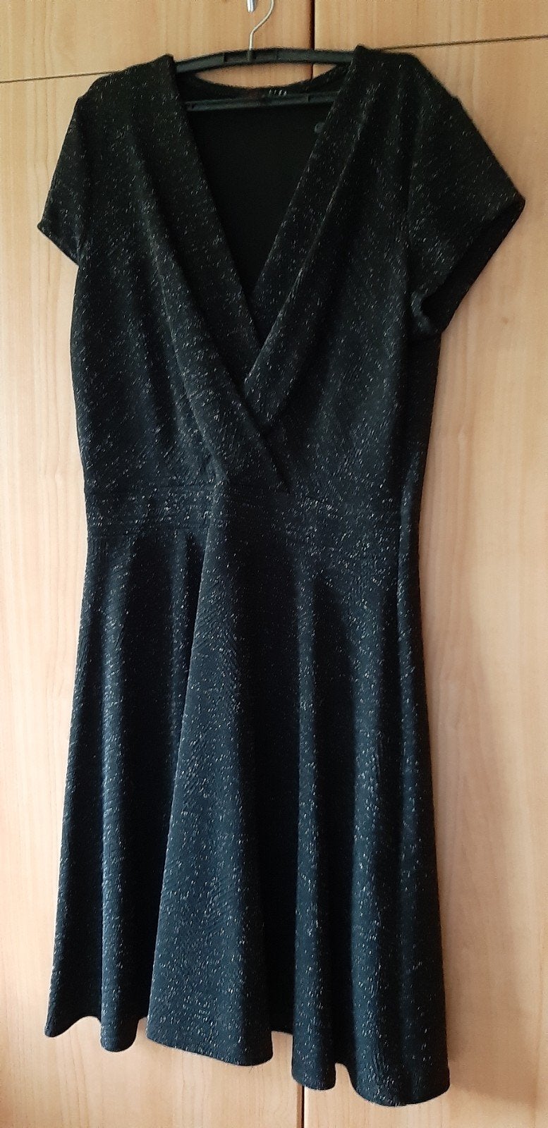 Zwart glitterjurkje LolaLiza (maat 36), Ophalen, Maat 36 (S), Zwart