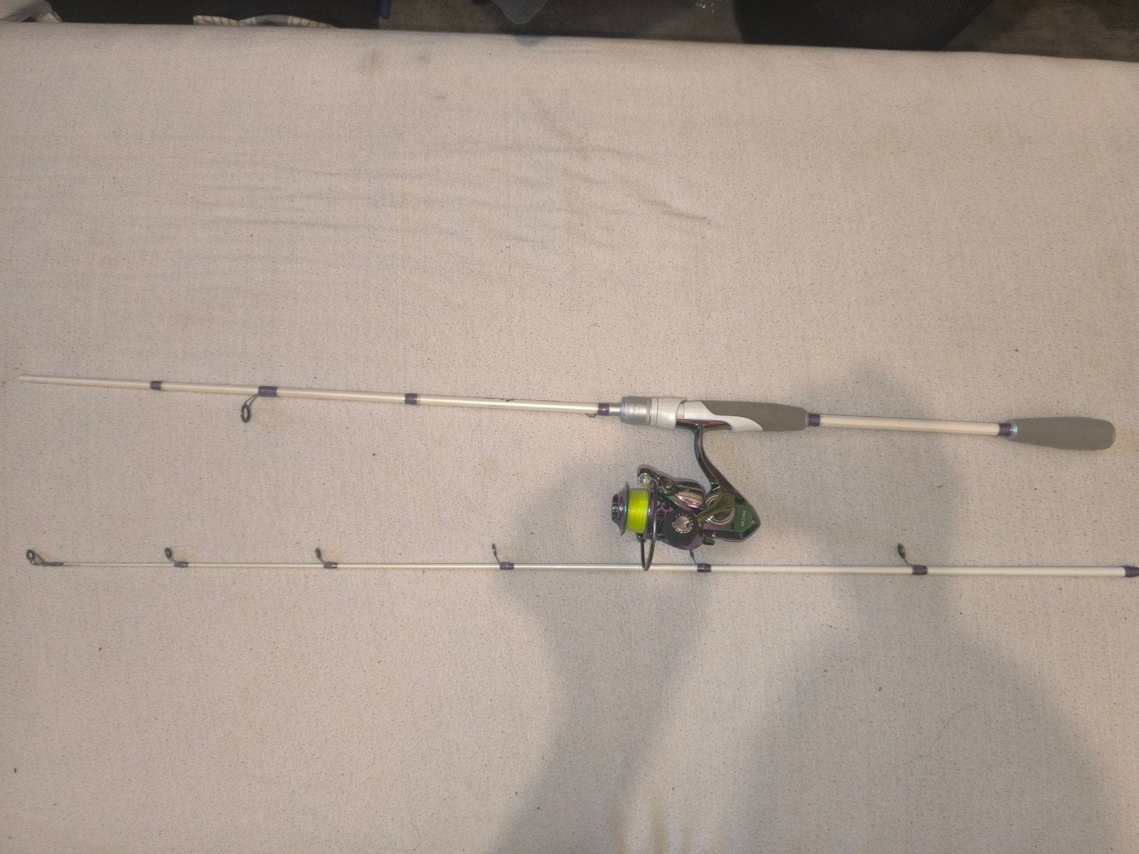 Hengel met spinsel, Ophalen