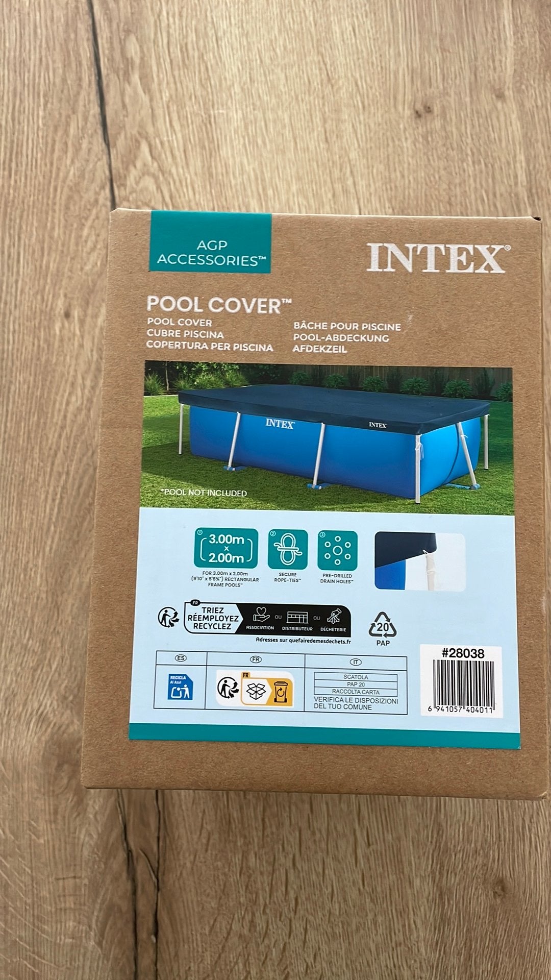 Bache Intex 3,00m x 2,00m, Enlèvement, Neuf