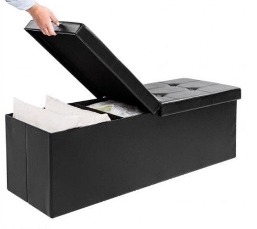 Casaria zitbank met opbergruimte, Ophalen, Minder dan 50 cm, Leer, 75 tot 100 cm