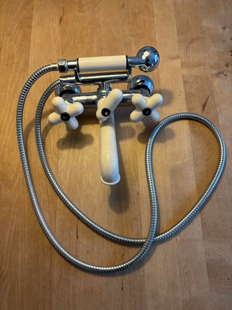 Vintage mengkraan voor bad met douchekop, Doe-het-zelf en Bouw, Ophalen, Kraan