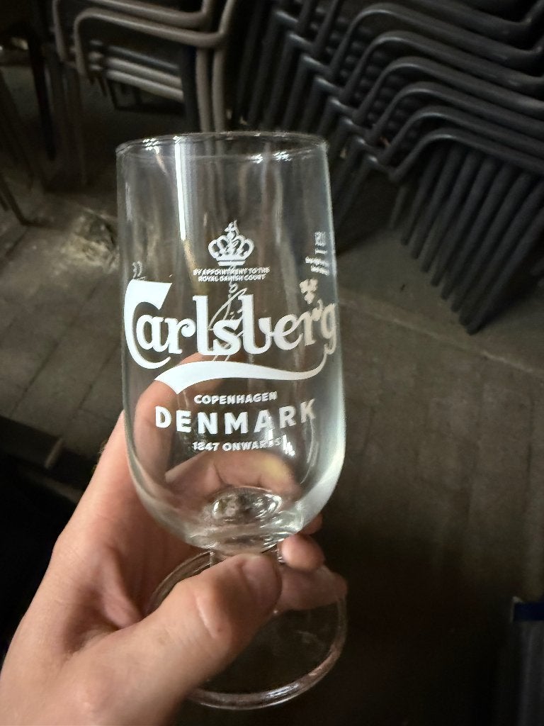 Glas calsbergen, Ophalen, Nieuw, Bierglas