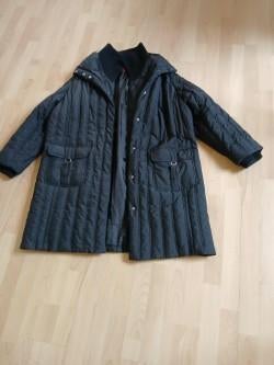 Zwarte gewatteerde jas met rits en drukknopen, Kleding | Dames, Zwart, Maat 46/48 (XL) of groter, Ophalen of Verzenden, Samoon