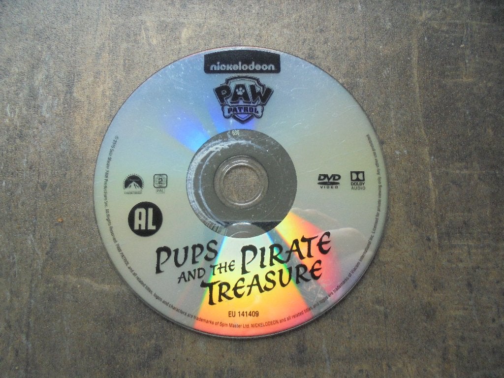 DVD Paw Patrol Pups And The Pirate Treasure (zie foto's), Gebruikt, Tekenfilm, Alle leeftijden, Overige soorten