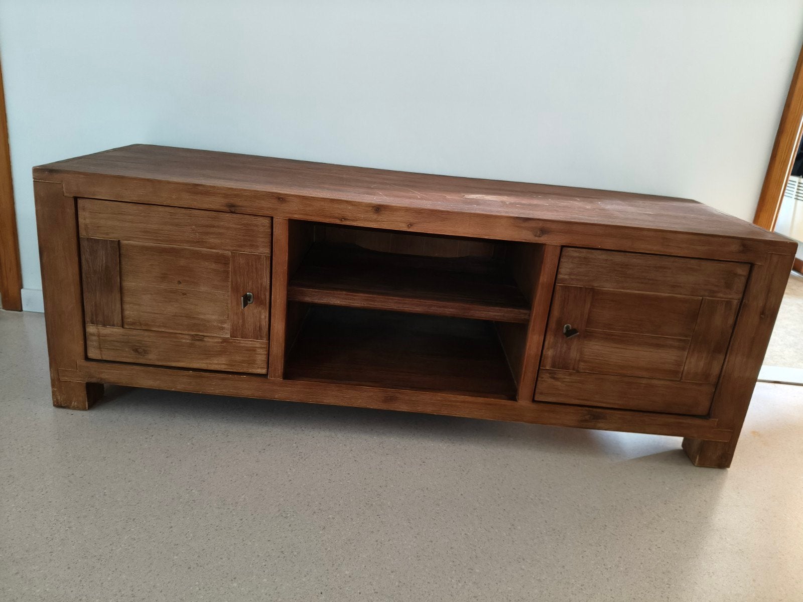 tv kast teak, Huis en Inrichting, Ophalen, Gebruikt, Teakhout