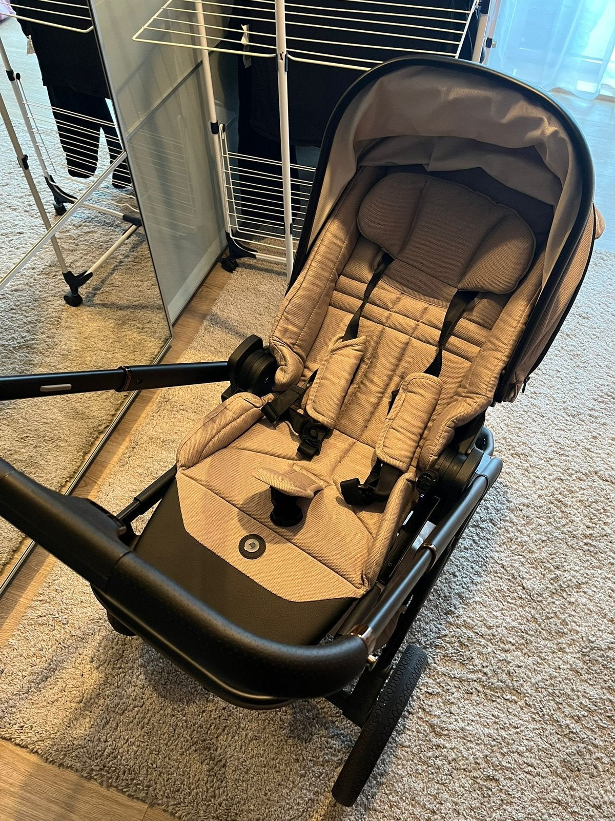 Q-rider plus + baby auto drager, Enfants & Bébés, Buggys, Comme neuf, Autres marques, Modèle duo, Protection de pluie, Dossier réglable