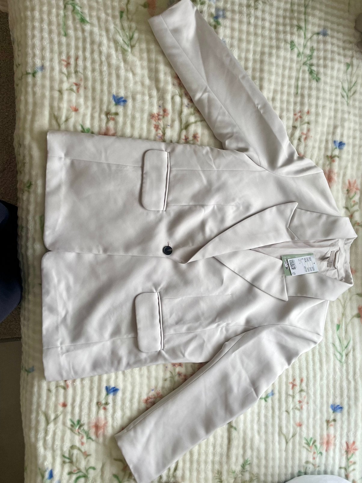 Witte blazer van H&M, Kleding | Dames, Jassen | Zomer, Nieuw, Maat 38/40 (M), Wit, Verzenden