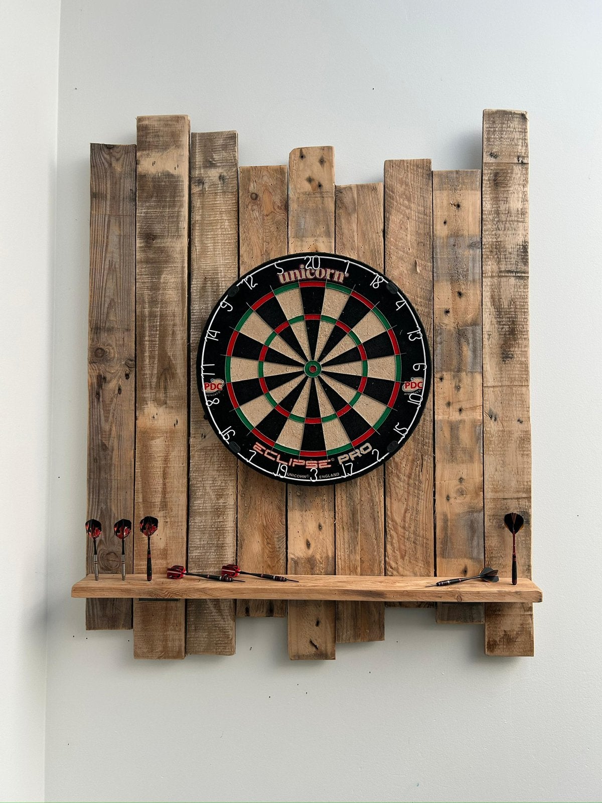 Unicorn Dartbord + Houten wandbescherming, Enlèvement, Comme neuf, Cible de fléchettes