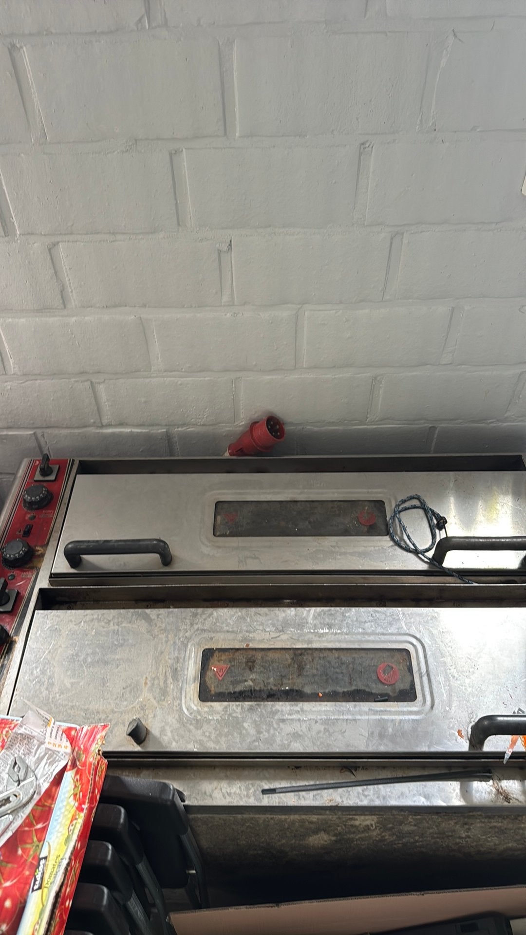 Elektrische steen pizza oven 6x6 380v, Enlèvement