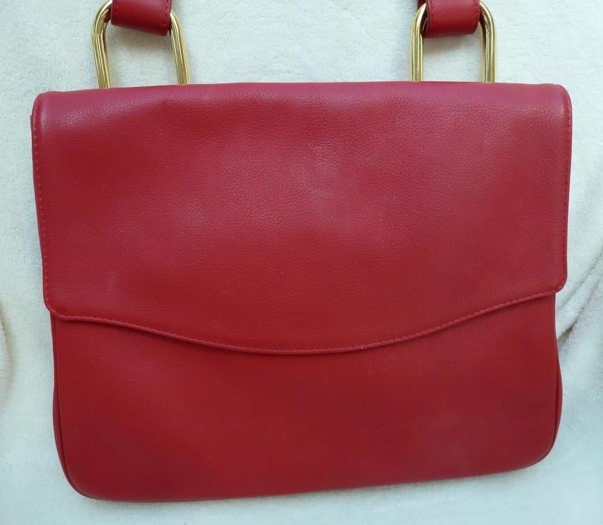 rode Delvaux schoudertas Pouilly rubis, Handtassen en Accessoires, Tassen | Damestassen, Ophalen of Verzenden, Nieuw, Rood, Handtas