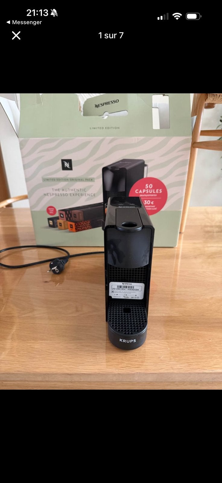Machibe a cafe neuve, Electroménager, Neuf, Enlèvement, Nespresso, Nespresso