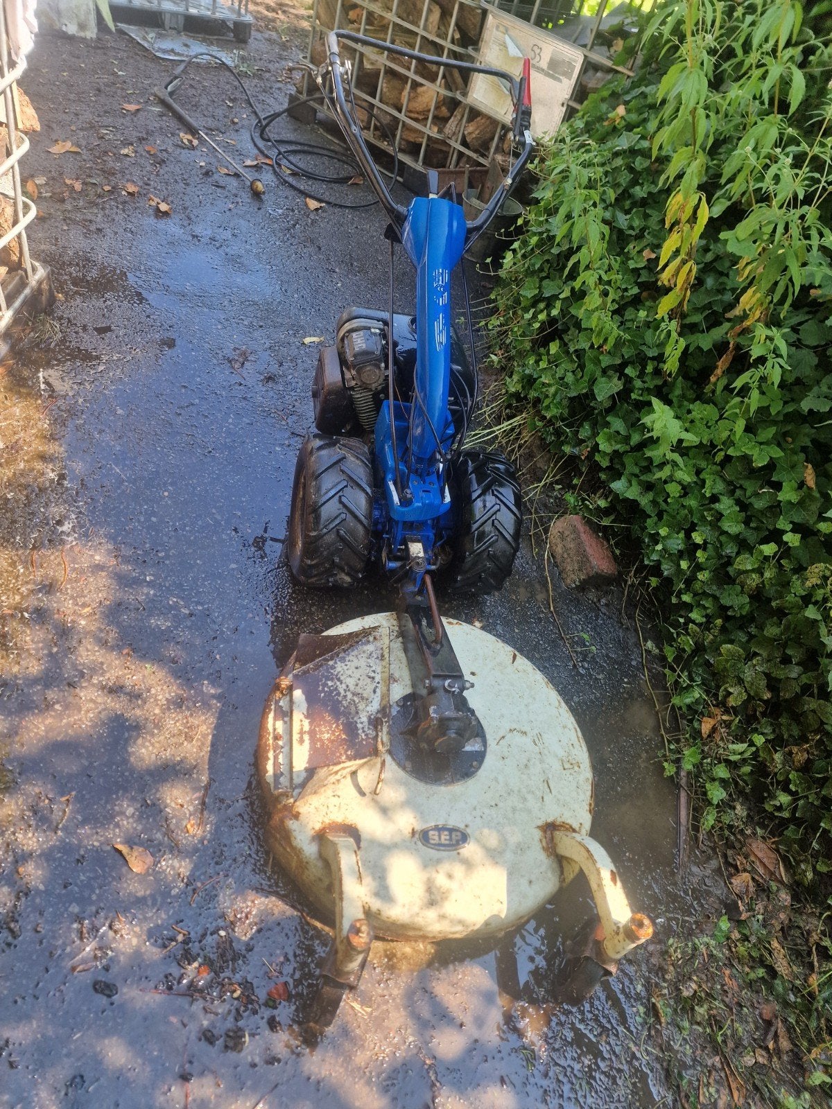 Motoculteur, Ophalen, Maaier