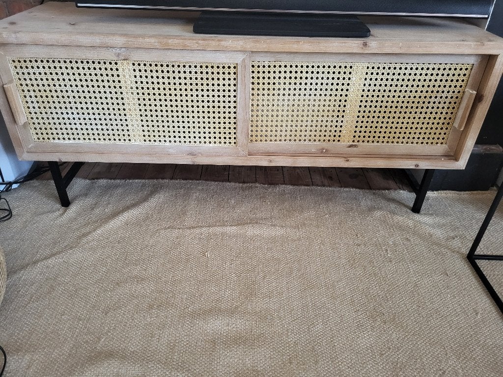 Rotan / webbing Tv-kast, Ophalen, Zo goed als nieuw