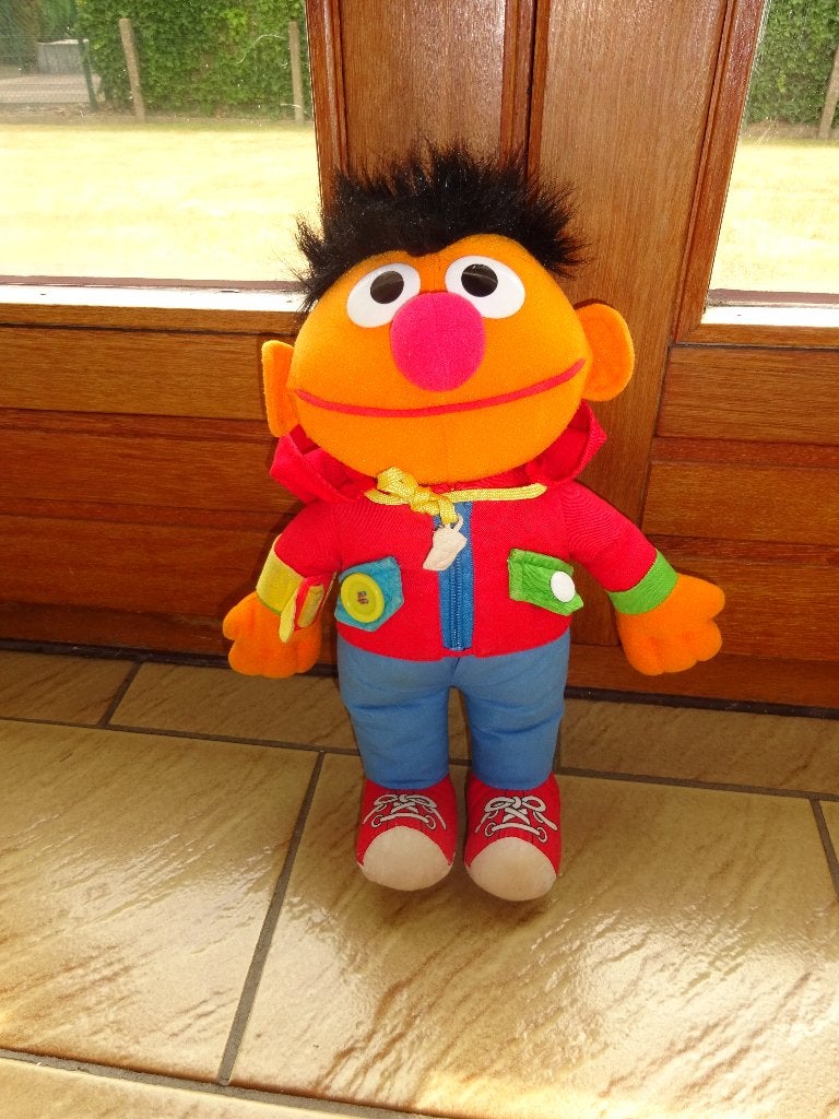 Ernie knuffel Playskool, Kinderen en Baby's, Ophalen of Verzenden, Zo goed als nieuw, Middelgroot (20 tot 80 cm)