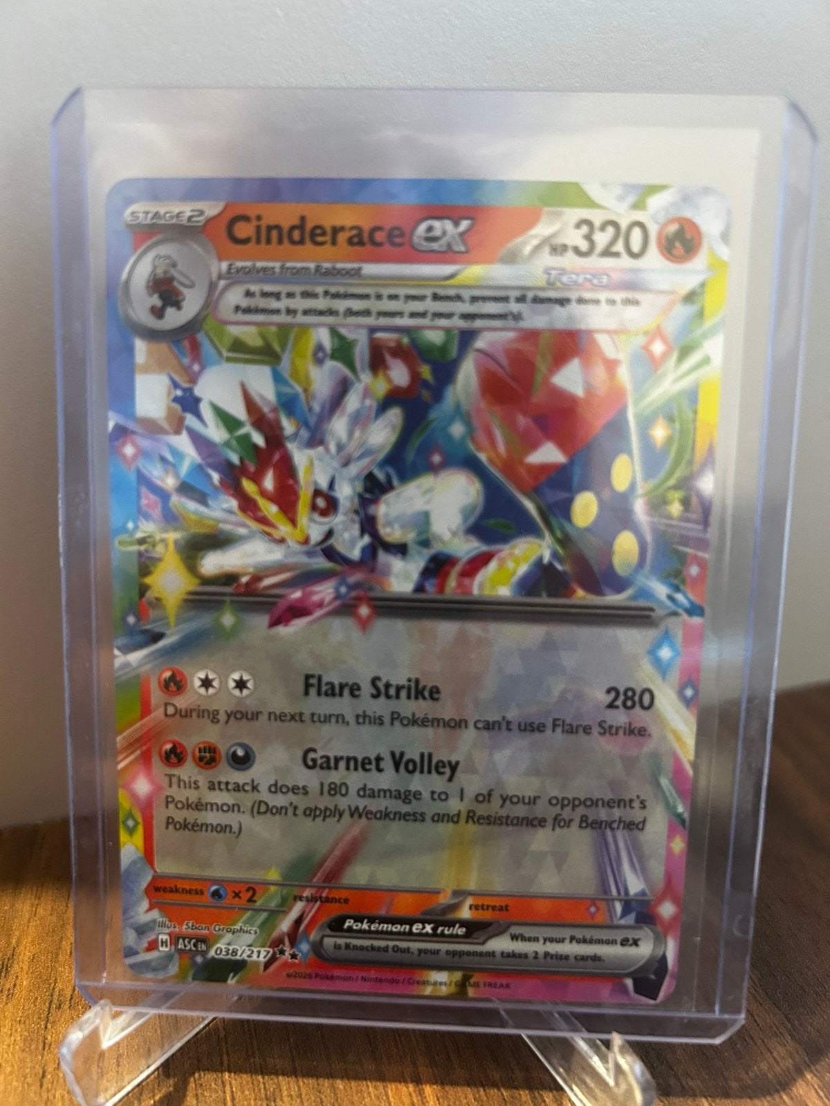 Pokemon cinderace ex ascended heroes, Enlèvement ou Envoi, Comme neuf, Booster