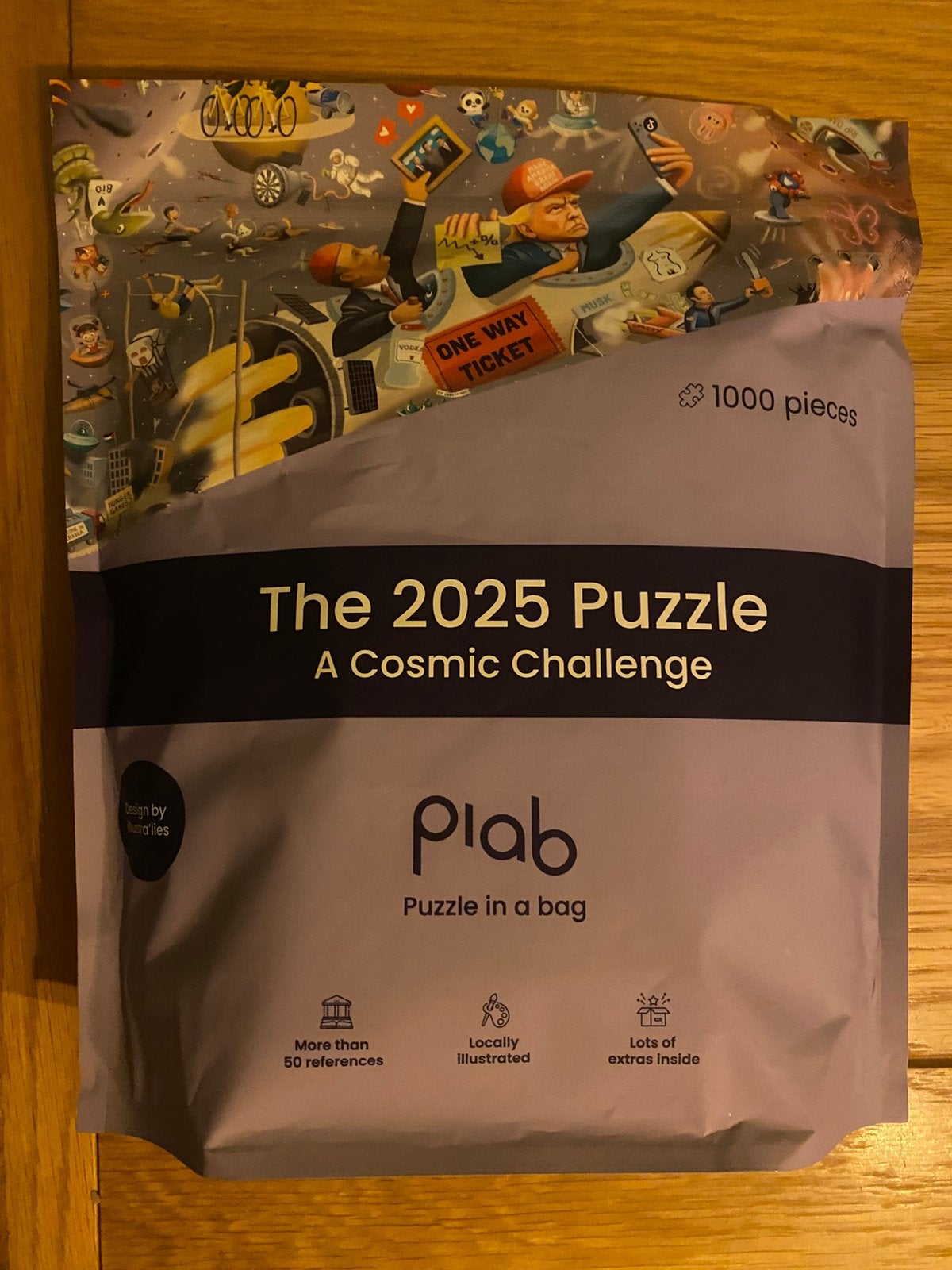 Puzzle in a bag 1000 stukjes (nieuw), Enlèvement