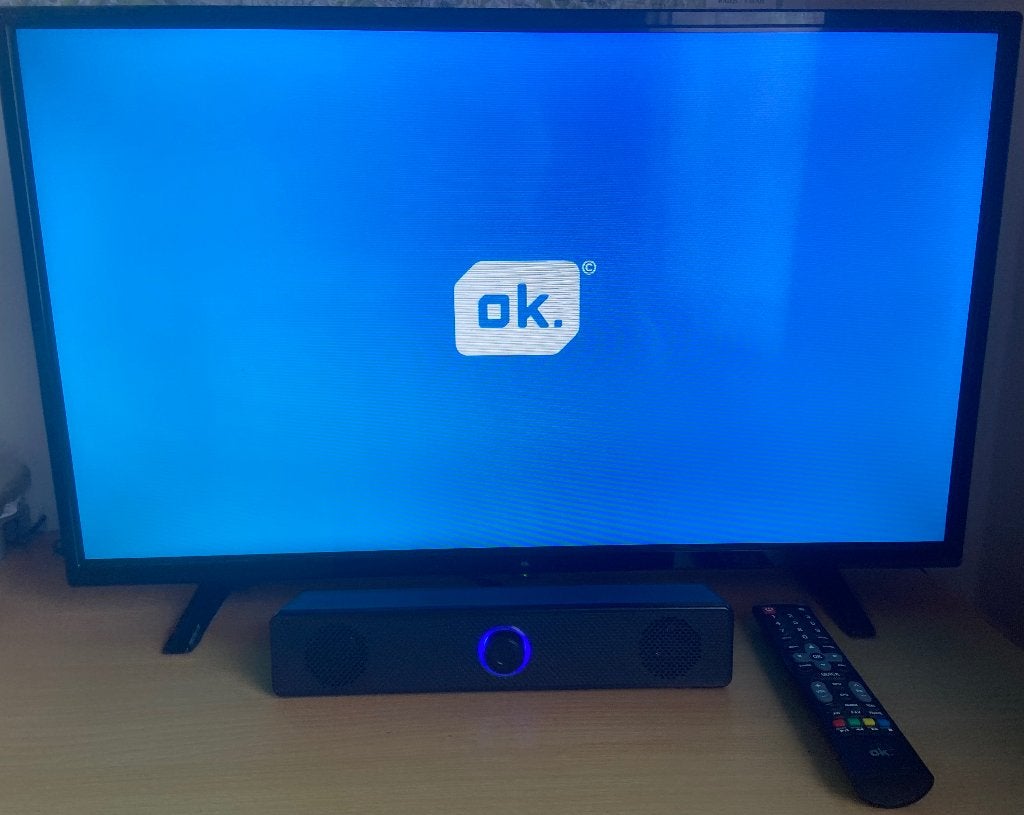 Tv LED HD 32 pouces Ok. +barre de son Bluetooth 4D, Audio, Tv en Foto, Televisies, Overige merken, Full HD (1080p), Gebruikt, LED