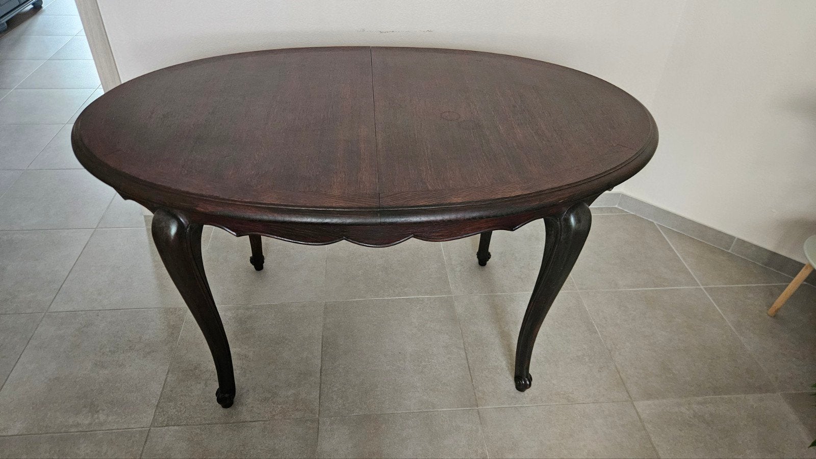 Table à manger en chêne massif, Maison & Meubles, 100 à 150 cm, Cinq personnes ou plus, Enlèvement, Utilisé