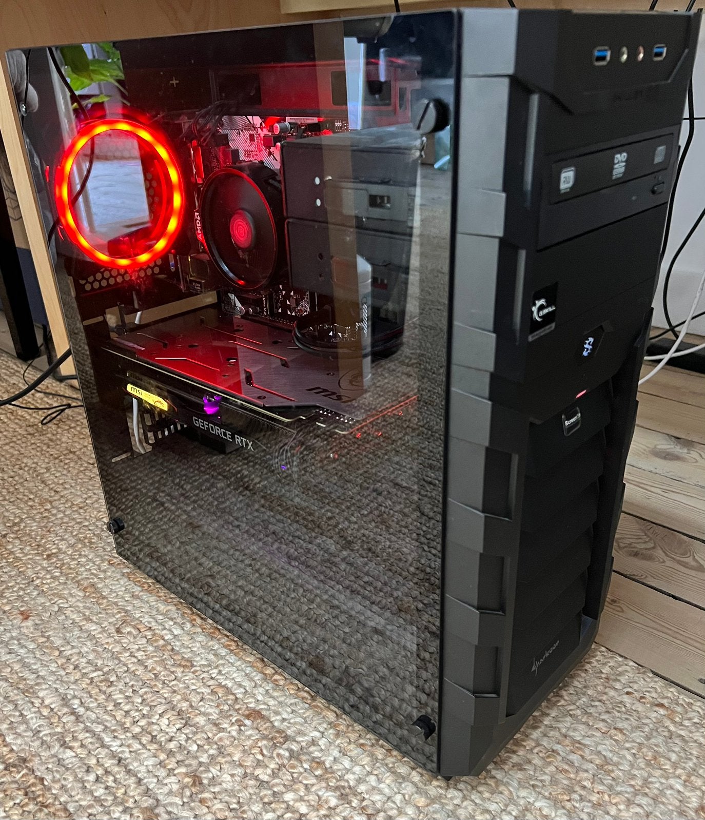 Gaming Pc Ryzen 5 2600 - 16gb ram - Rtx 2070 8gb, Informatique & Logiciels, Enlèvement, Utilisé, Gaming, SSD