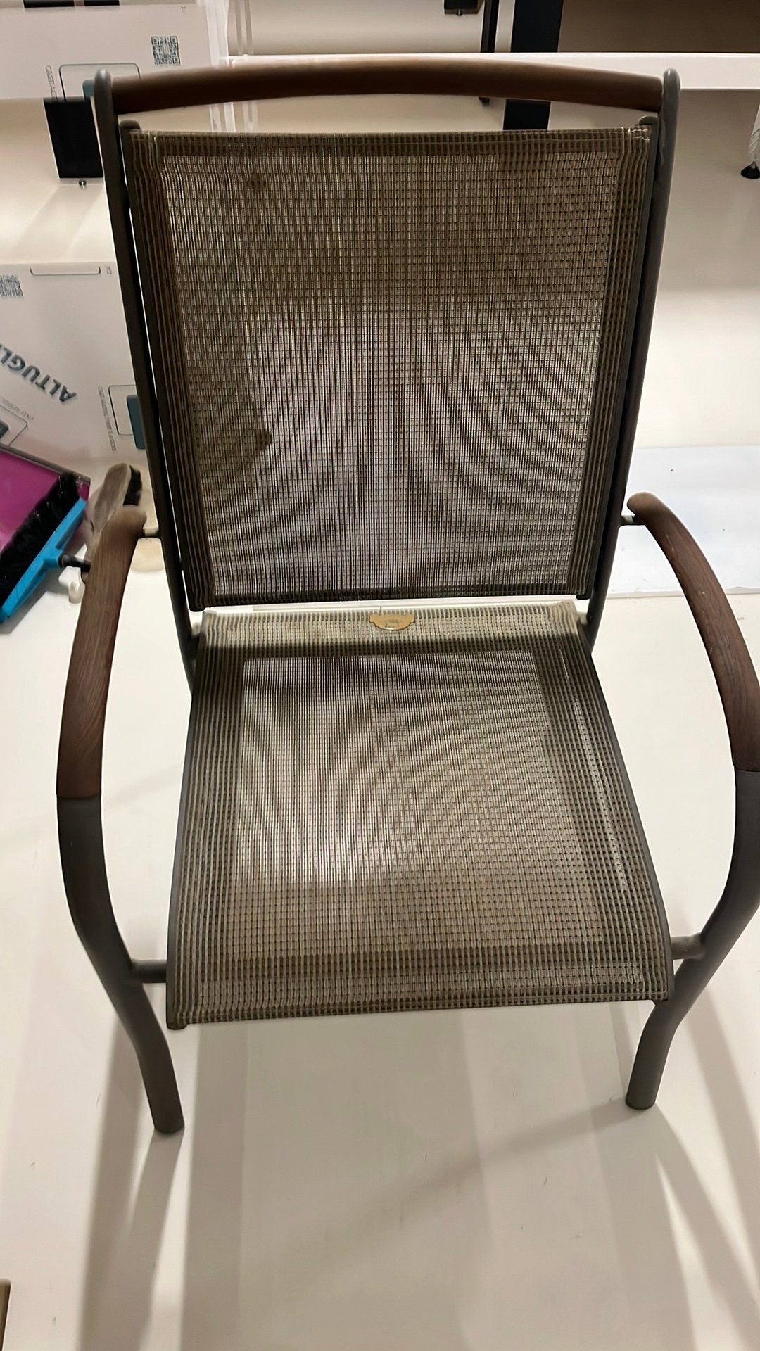 Chaises de jardin, taupe, Jardin & Terrasse, Enlèvement, Utilisé, Aluminium, Empilable