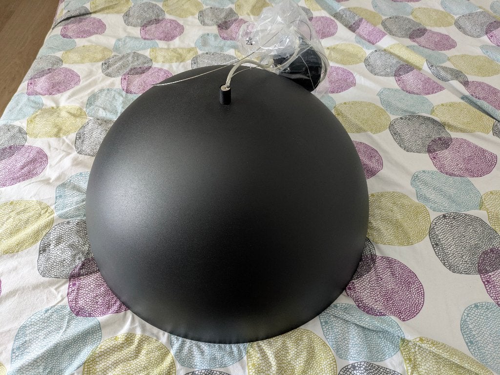 Eglo hanglamp zwart/koper, Enlèvement, Utilisé, Métal, Modern