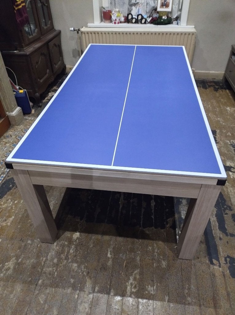 Table convertible living / billard / ping-pong, Bois, Comme neuf, 100 à 150 cm, Enlèvement