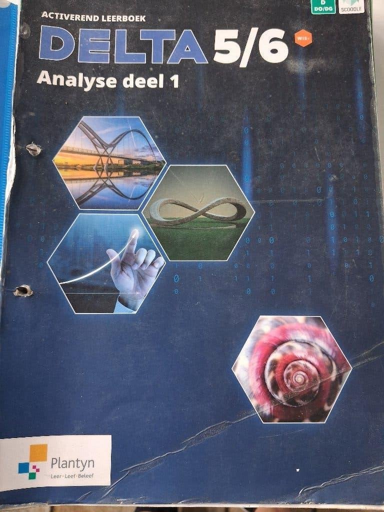 Delta 5/6 Analyse Activerend leerboek deel 1, Livres, Livres scolaires, Enlèvement ou Envoi, Utilisé, Secondaire, Mathématiques A