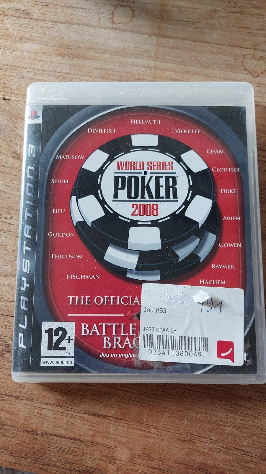 World séries of poker 2008 PlayStation 3, Enlèvement ou Envoi