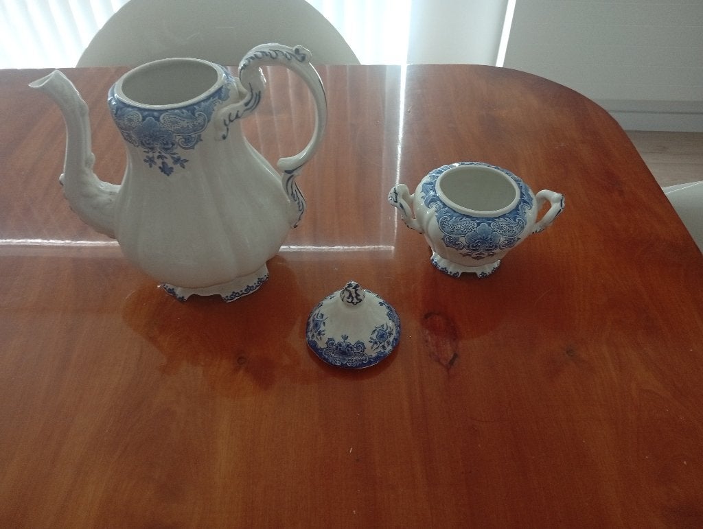 Magnifiques cafetière et sucrier, Villeroy & Boch, Céramique, Enlèvement, Utilisé
