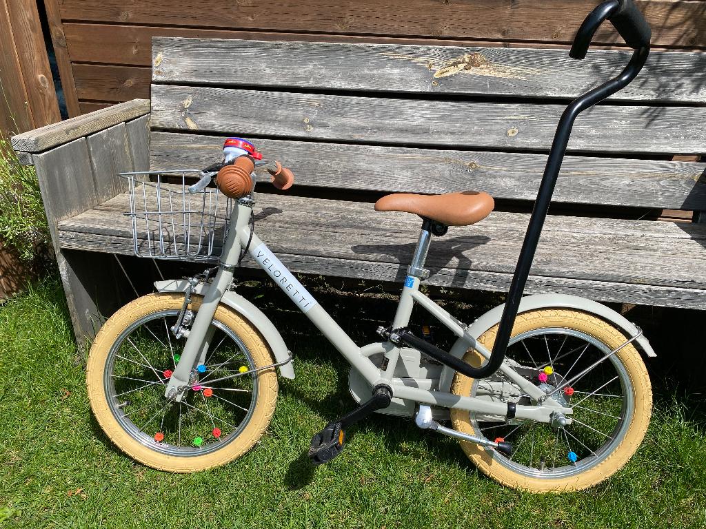 Kinderfiets veloretti, Ophalen, Terugtraprem, Veloretti, Handrem