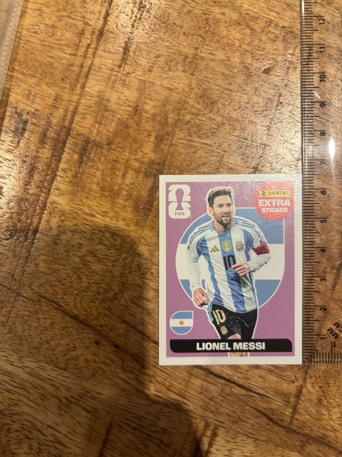 Panini extra sticker - Paars Lionel Messi, Verzamelen, Ophalen of Verzenden