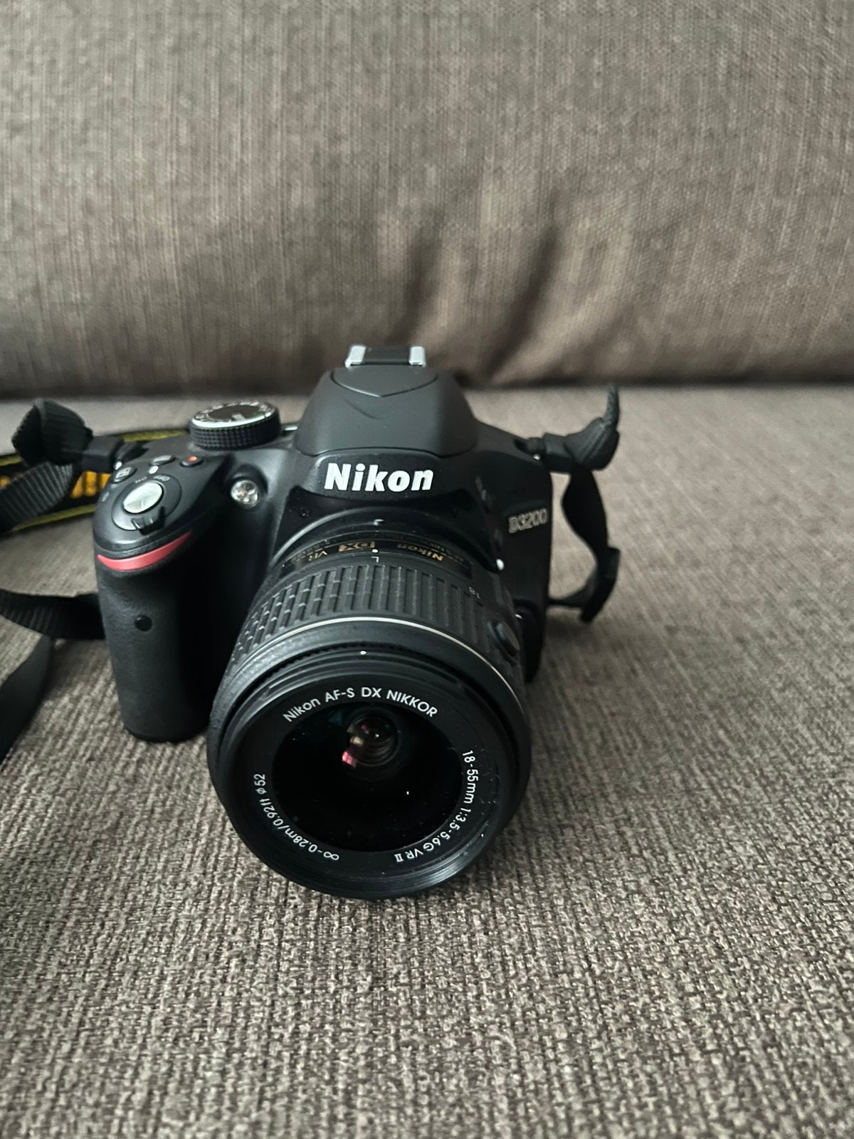 Nikon D3200 Spiegelreflexcamera + 18-55mm VR II Lens, Ophalen, Zo goed als nieuw, Accu, Nikon