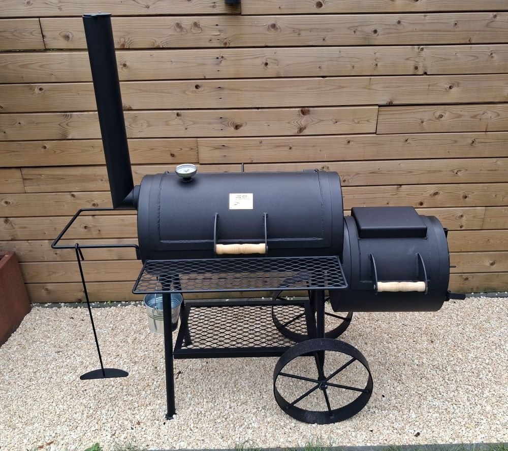 Joe's BBQ Smoker, Tuin en Terras, Houtskoolbarbecues, Zo goed als nieuw, Met accessoires, Ophalen
