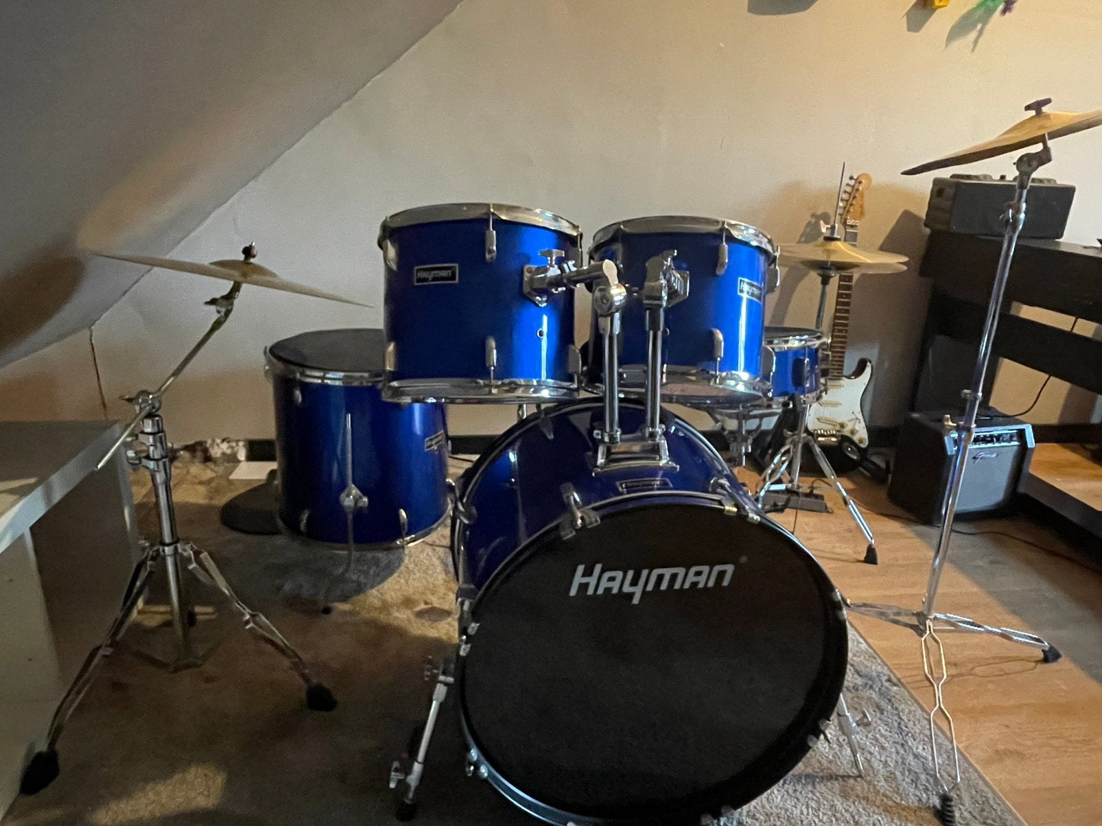 Inclusief drumdempers en stoel, Muziek en Instrumenten, Ophalen, Zo goed als nieuw