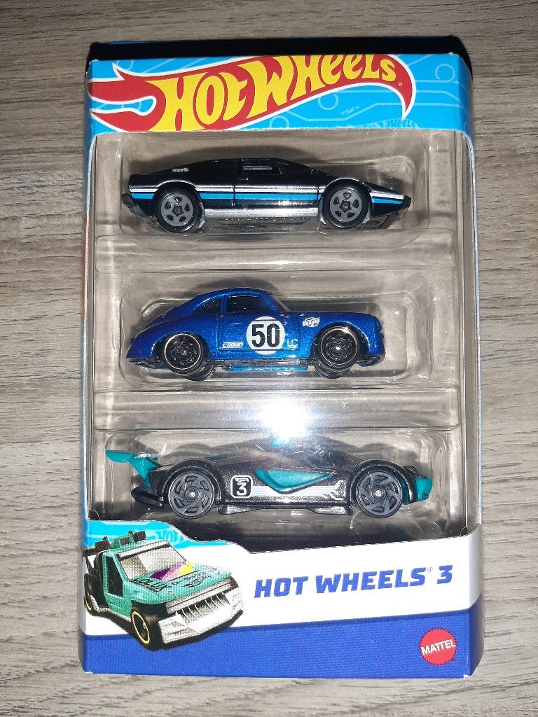 Hot Wheels 3-Pack (Porsche 356 - Lotus Esprit - Fantasy), Ophalen of Verzenden, Nieuw, Auto