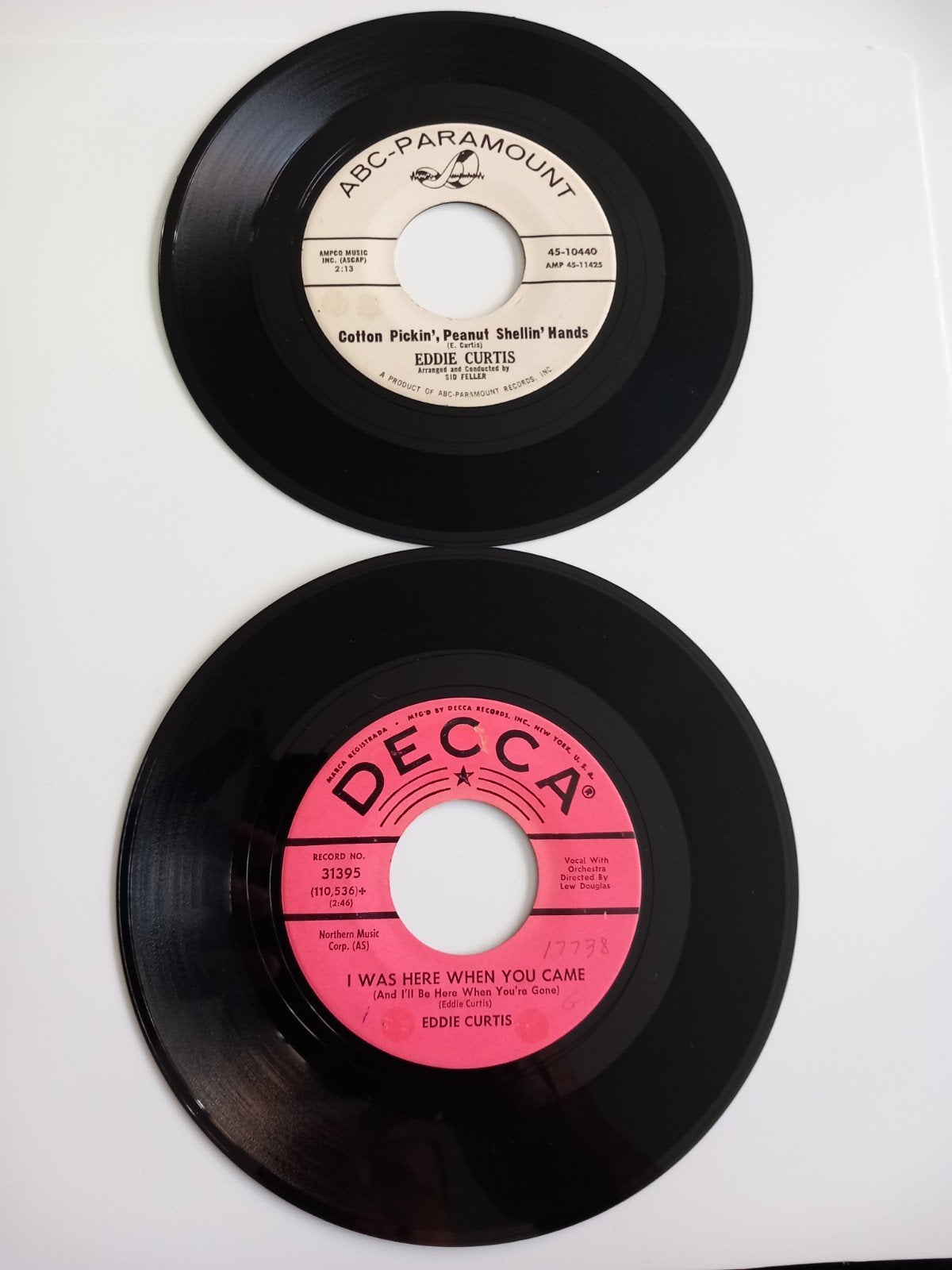 EDDIE CURTIS. 60S OLDIES POP-CORN 2 X 45T, Pop