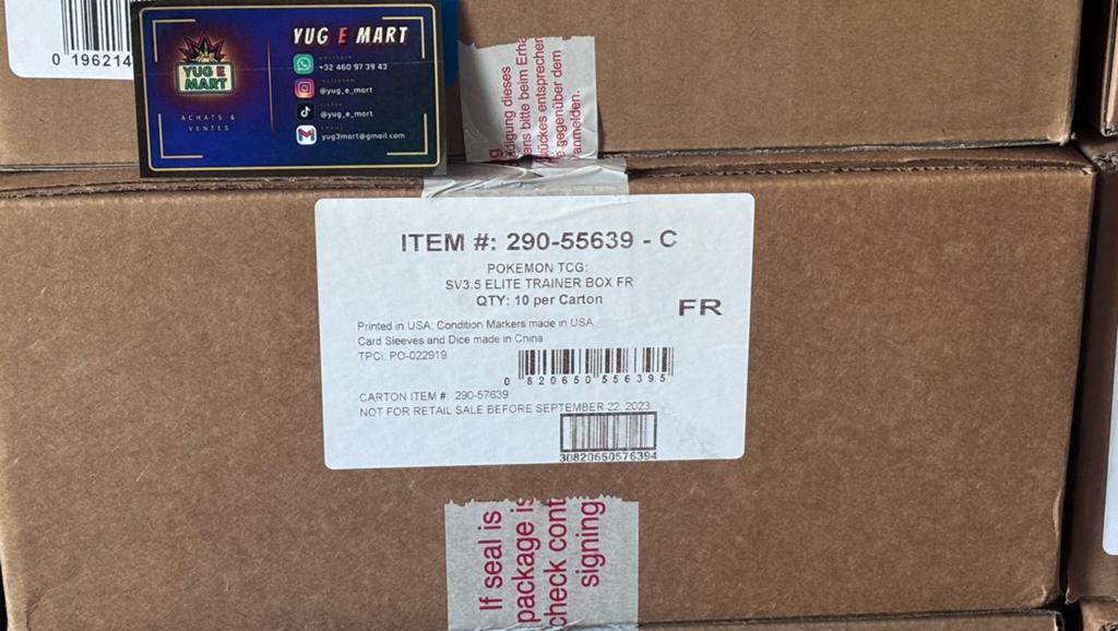 Case de 10 ETB - 151 EV 3.5 - scellée - FR, Enlèvement, Neuf, Booster box