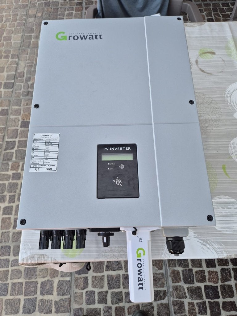 Omvormer Growatt 4200 MTL, Doe-het-zelf en Bouw, Ophalen, Gebruikt, Compleet systeem