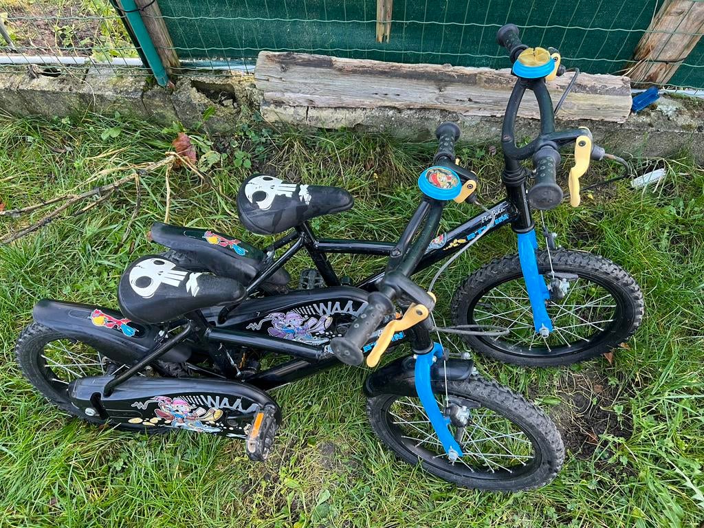2 vélo enfant B’twin pira Bike 16’´, Enlèvement, Utilisé