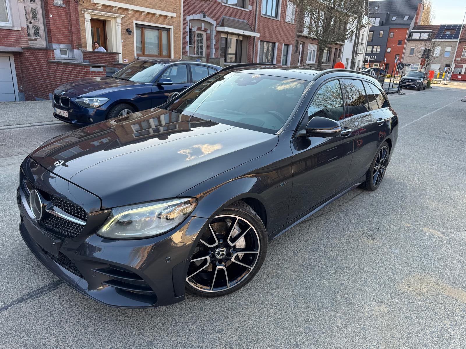 Mercedes c300 de diesel hybride AMG Pakket Full option, Auto's, Automaat, Achterwielaandrijving, Euro 6, Zwart
