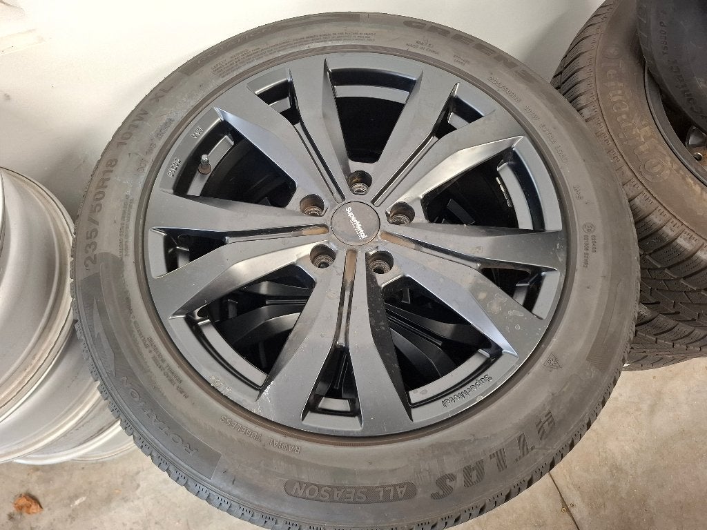 Set Velgen met Banden voor een VW Transporter T5 en T6, Ophalen, 18 inch, Gebruikt, 235 mm